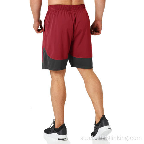 Pantallona të shkurtra stërvitje për burra me xhepa